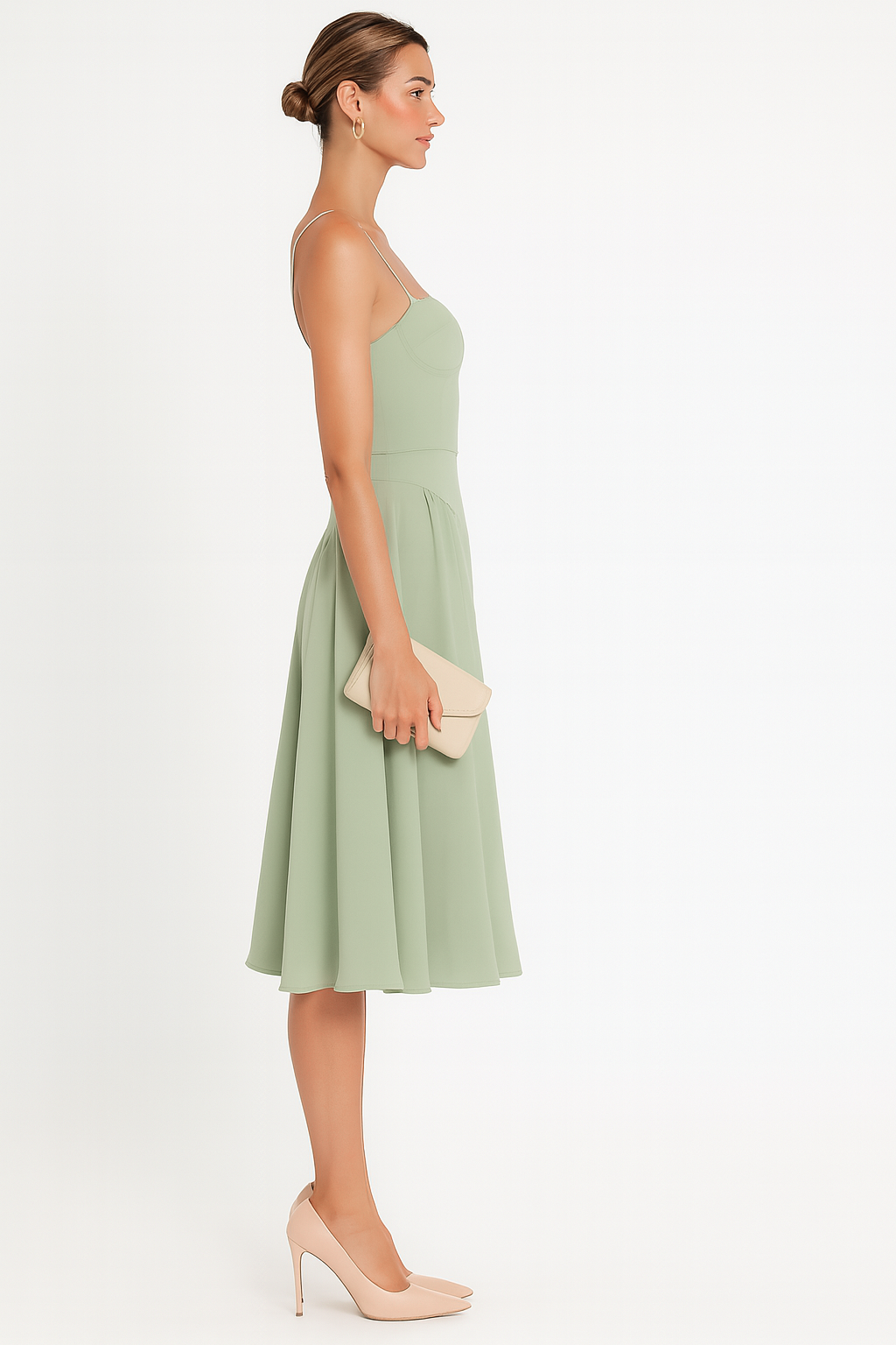 Corset Sleeveless Midi Dress for Women