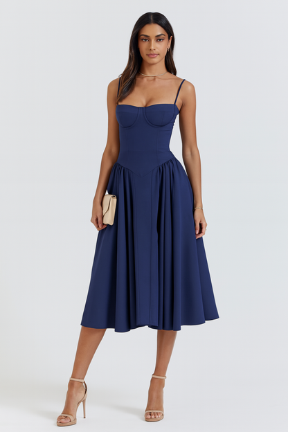 Corset Sleeveless Midi Dress for Women