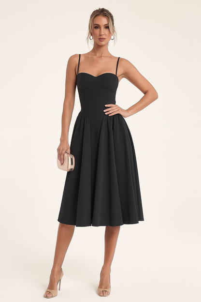 Corset Sleeveless Midi Dress for Women