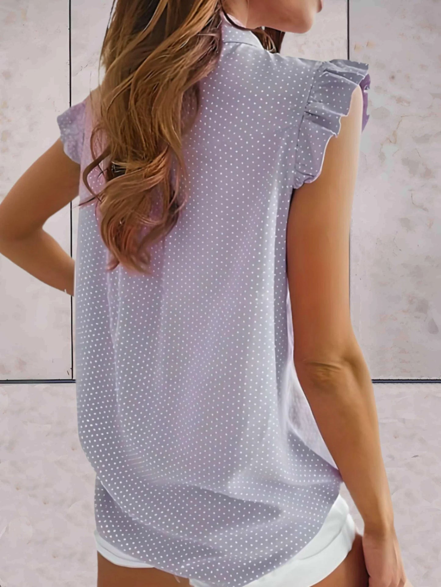 Polka Dot Sleeveless Top for Women