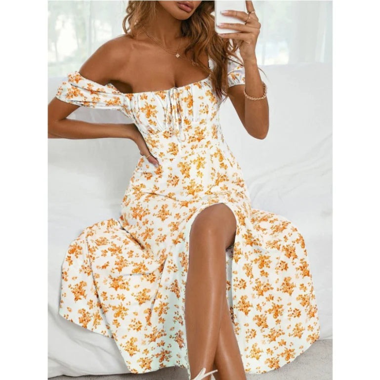 Floral Flowing Midi Dress for Women