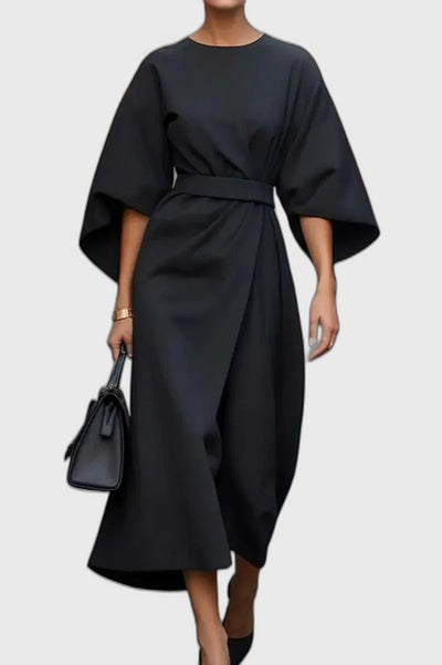 Wide Sleeve Midi Dress for Women