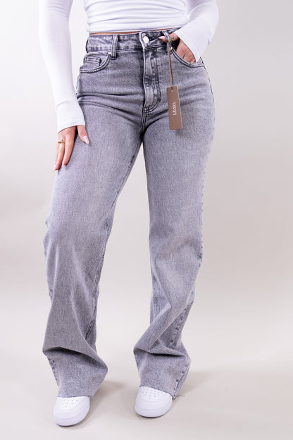 Denim Wide Leg Full-Length Jeans for Women