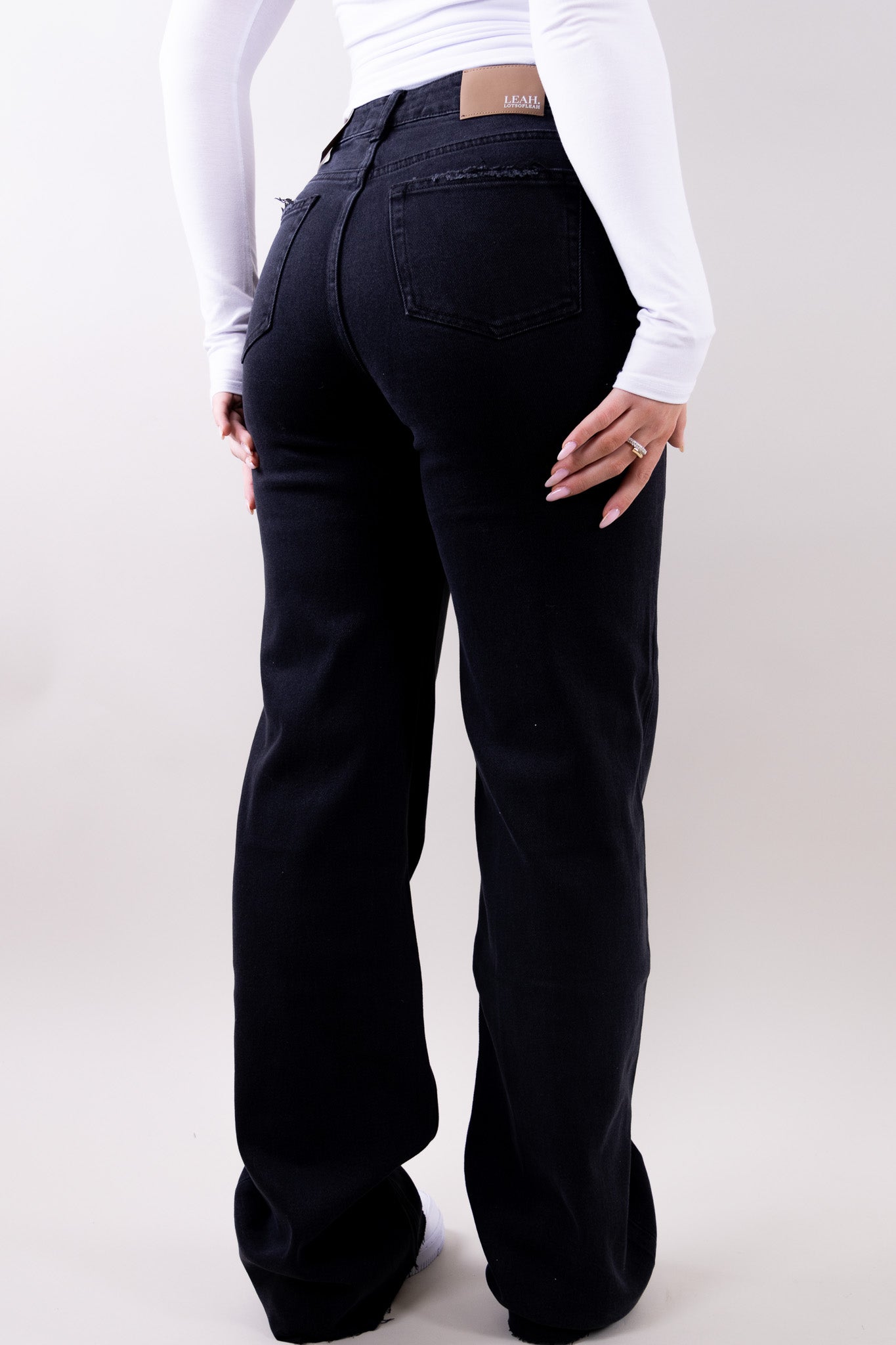 Denim Wide Leg Full-Length Jeans for Women