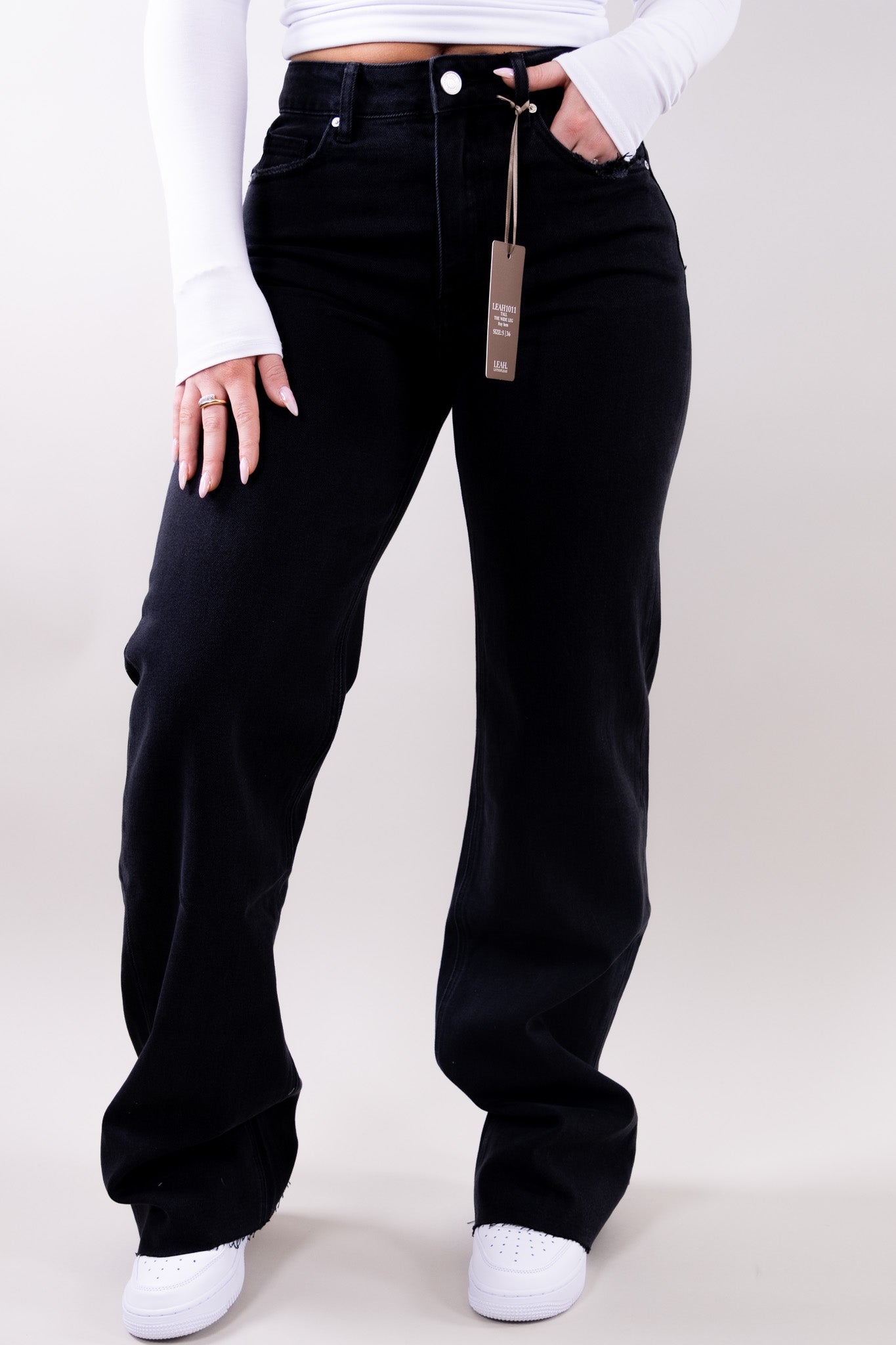 Denim Wide Leg Full-Length Jeans for Women