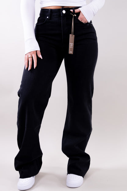 Denim Wide Leg Full-Length Jeans for Women