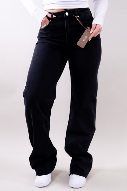 Denim Wide Leg Full-Length Jeans for Women