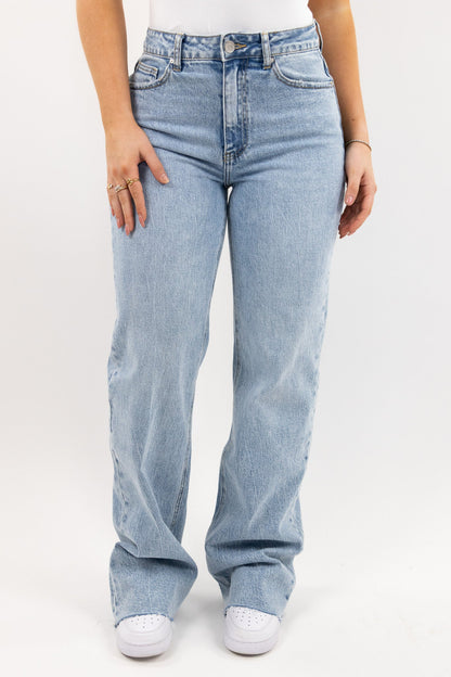 Denim Wide Leg Full-Length Jeans for Women