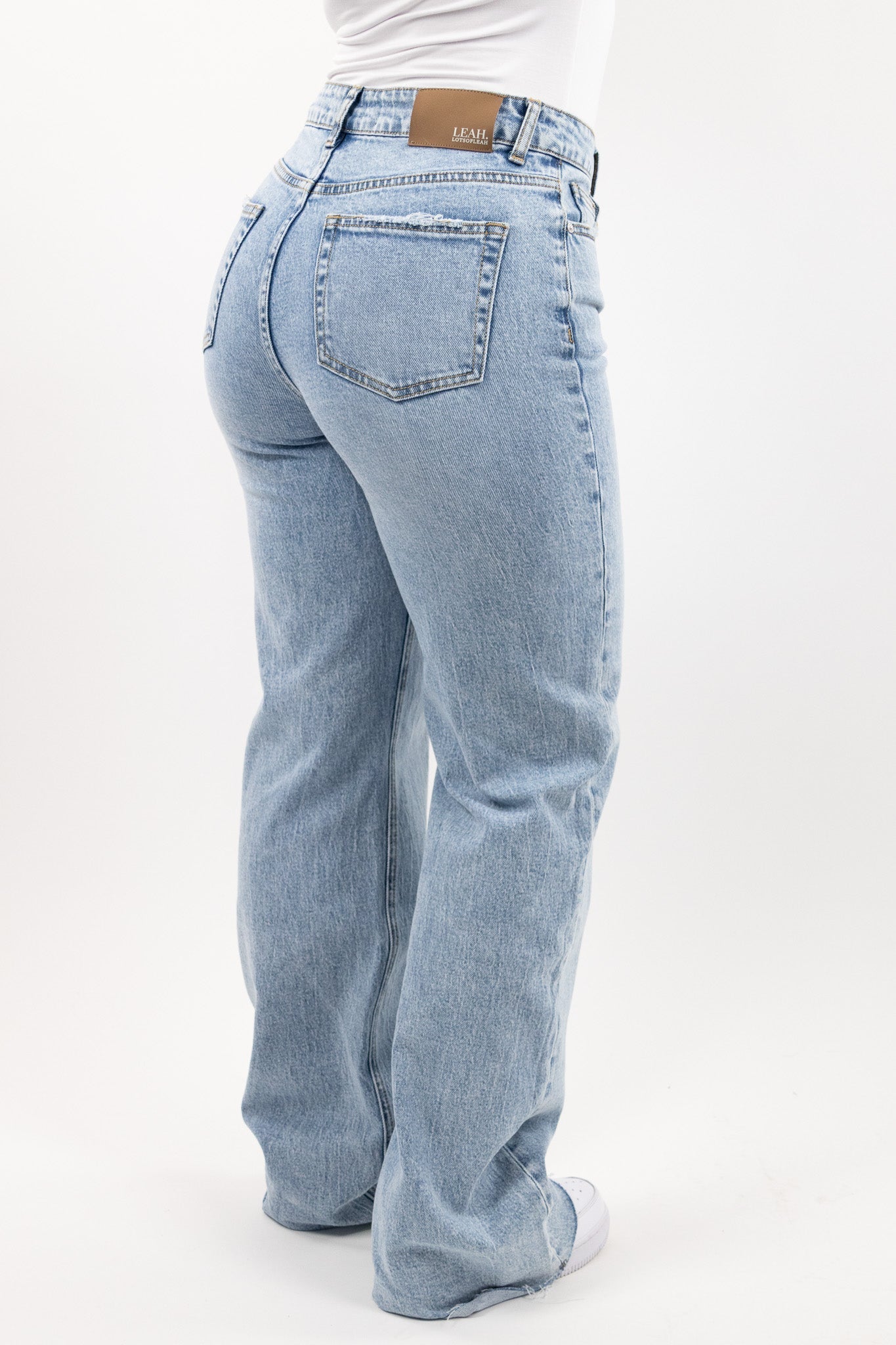 Denim Wide Leg Full-Length Jeans for Women