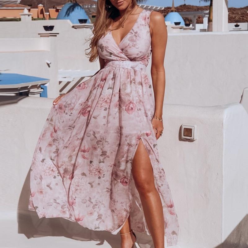Chiffon Short Sleeve Dress for Women