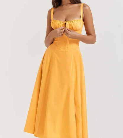 Elegant Sleeveless Midi Dress for Women