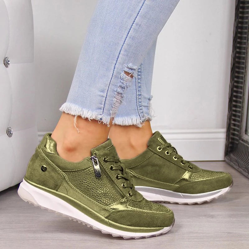 Orthopedic Side-Zip Sneakers for Women