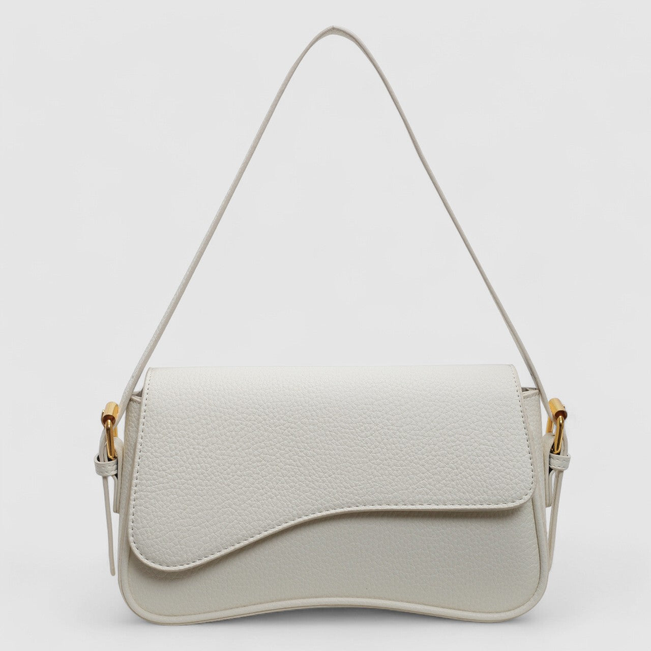 Structured Handbag with Curved Silhouette for Women