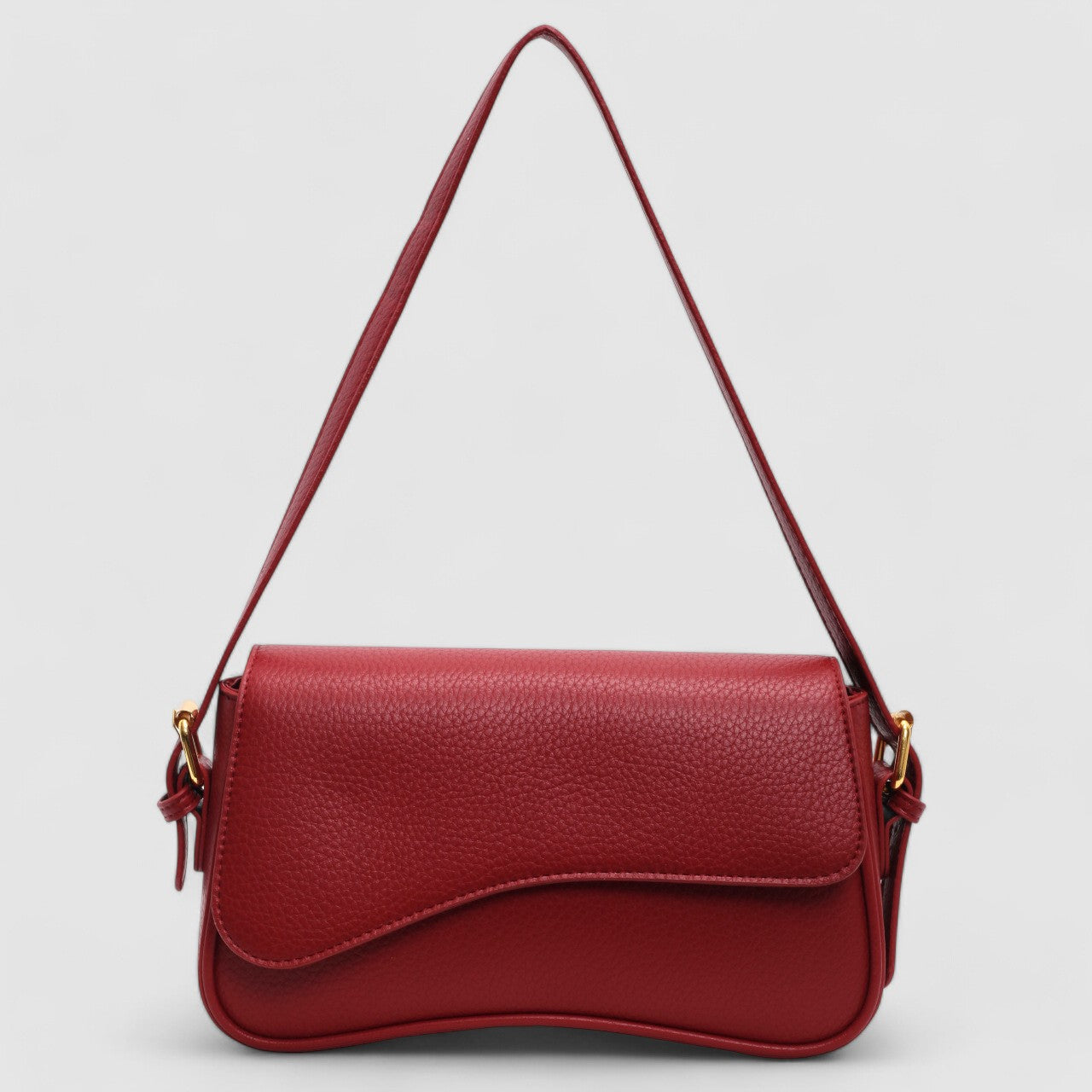Structured Handbag with Curved Silhouette for Women