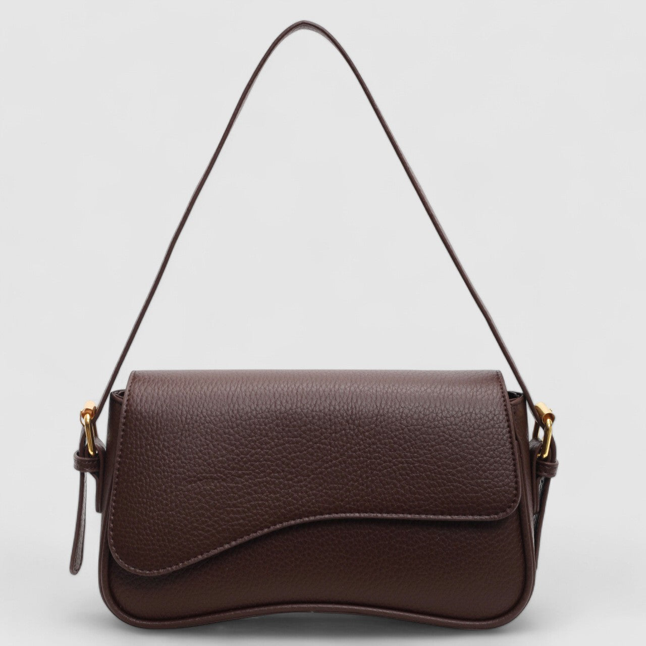 Structured Handbag with Curved Silhouette for Women