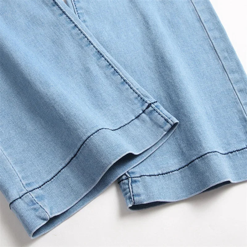 Denim Straight Leg High-Waist Jeans for Women