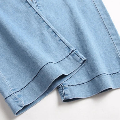 Denim Straight Leg High-Waist Jeans for Women
