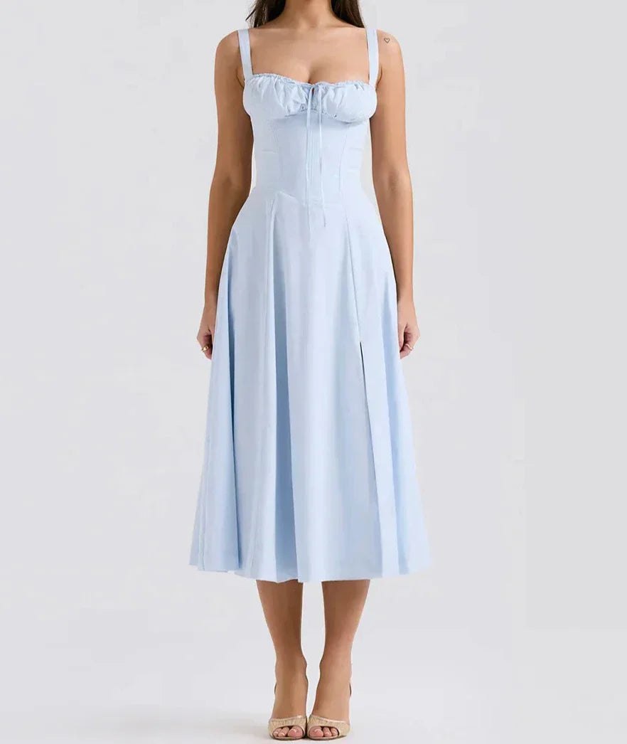 Elegant Sleeveless Midi Dress for Women