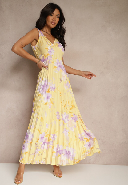 Chiffon Flowing Relaxed Fit Full-Length Maxi Dress for Women
