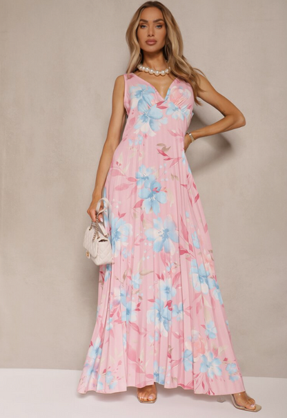 Chiffon Flowing Relaxed Fit Full-Length Maxi Dress for Women