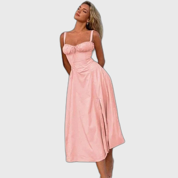Elegant Sleeveless Midi Dress for Women