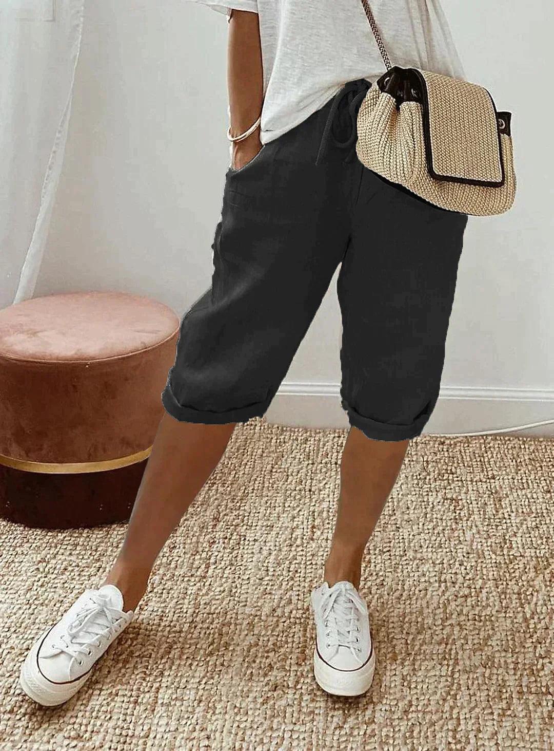Loose Fit Full-Length Trousers for Women