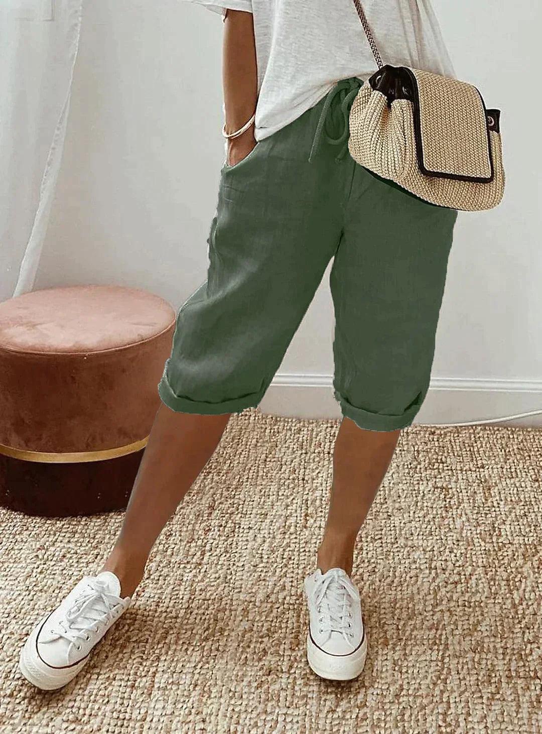 Loose Fit Full-Length Trousers for Women