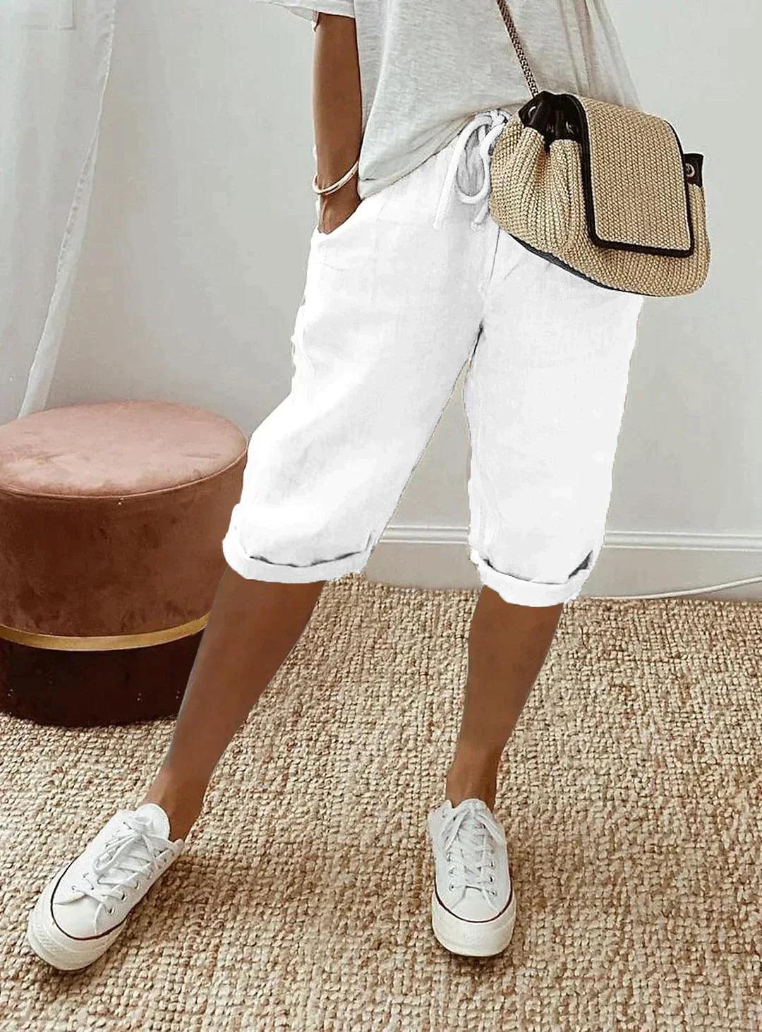 Loose Fit Full-Length Trousers for Women