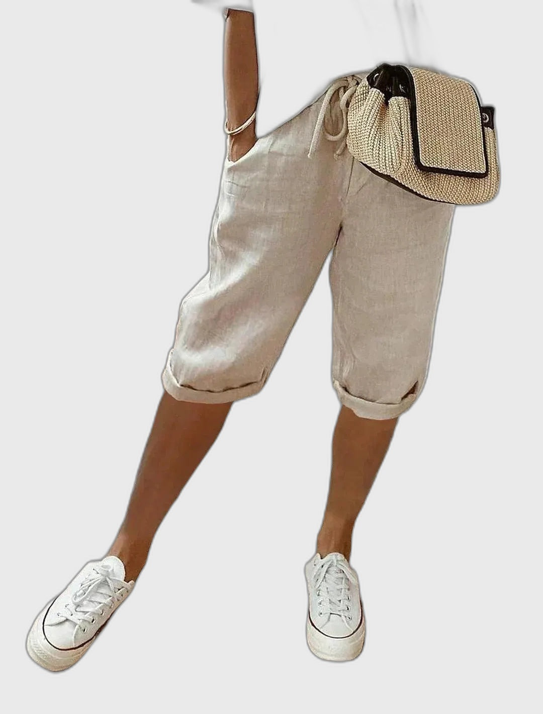 Loose Fit Full-Length Trousers for Women