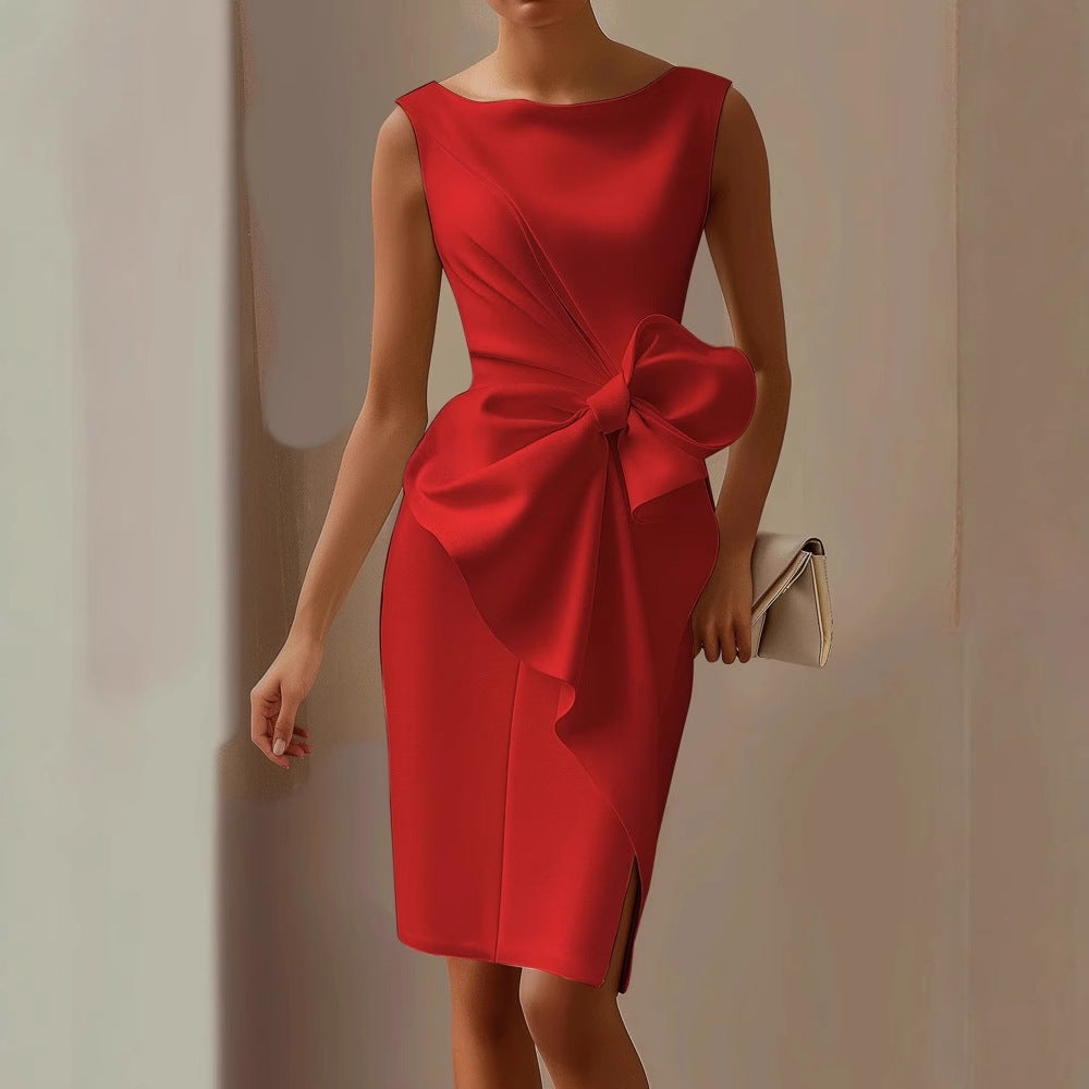 Bodycon Dress Wedding Guest Fitted Formal Midi for Women