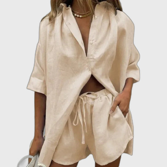 Relaxed Fit Summer Two Piece Set for Women