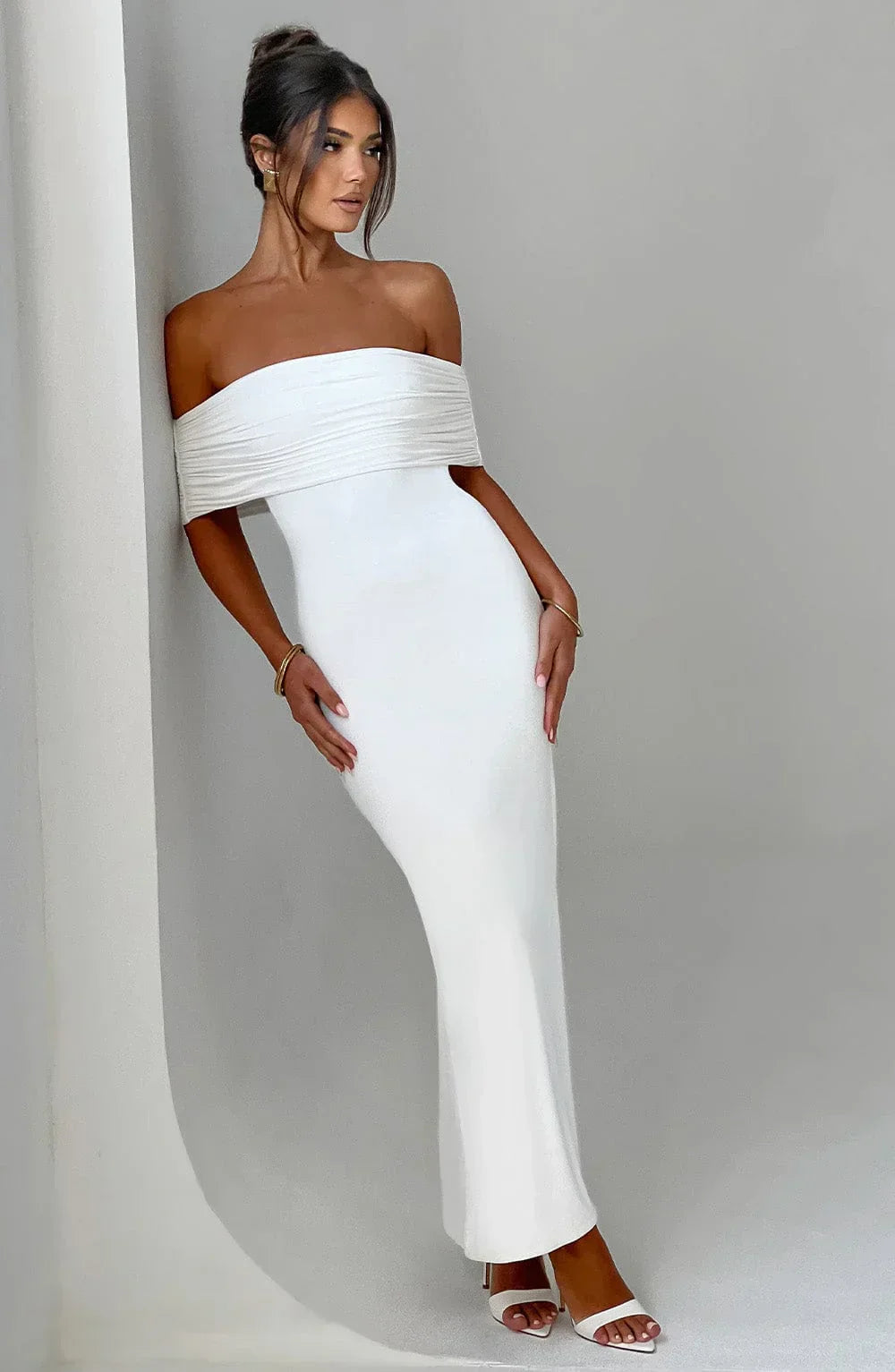 Backless Full-Length Elegant Maxi Dress with Flowing for Women