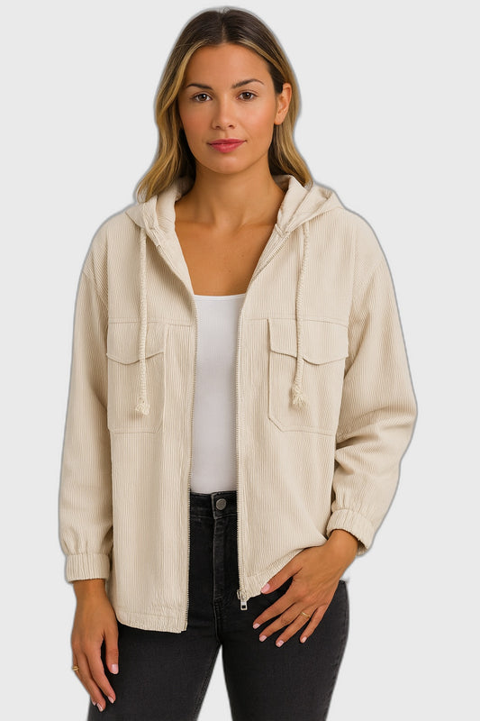 Relaxed Fit Full-Length Vintage Jacket for Women