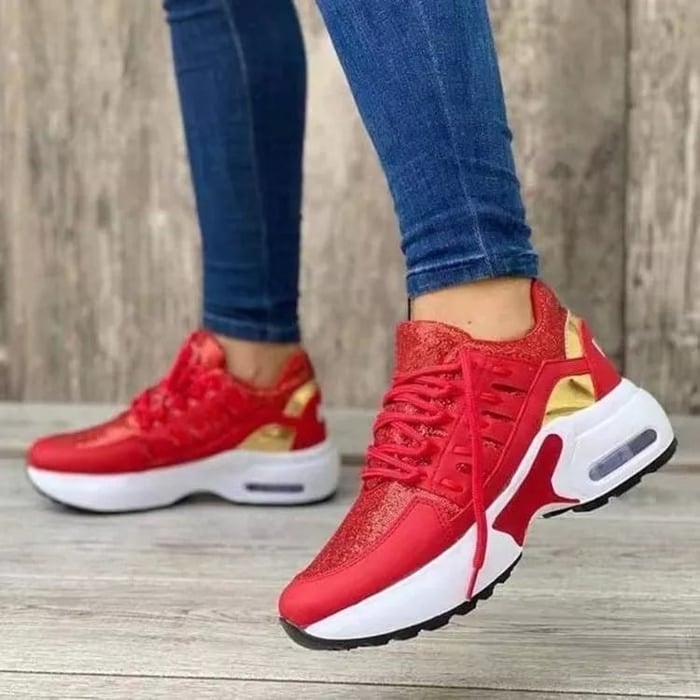 Mesh Lace-Up Sneakers for Women
