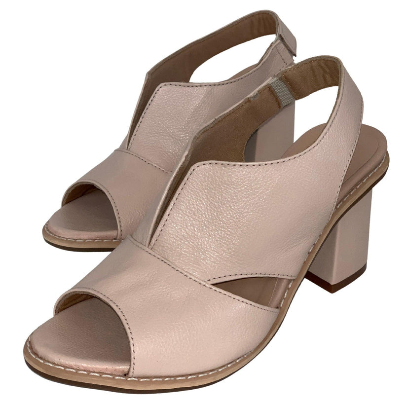 Block Heel Sandals with Ankle Strap for Women