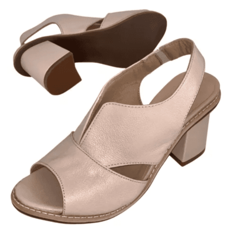 Block Heel Sandals with Ankle Strap for Women