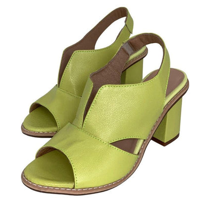 Block Heel Sandals with Ankle Strap for Women