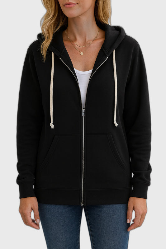 Knit Relaxed Fit Longline Hoodie for Women