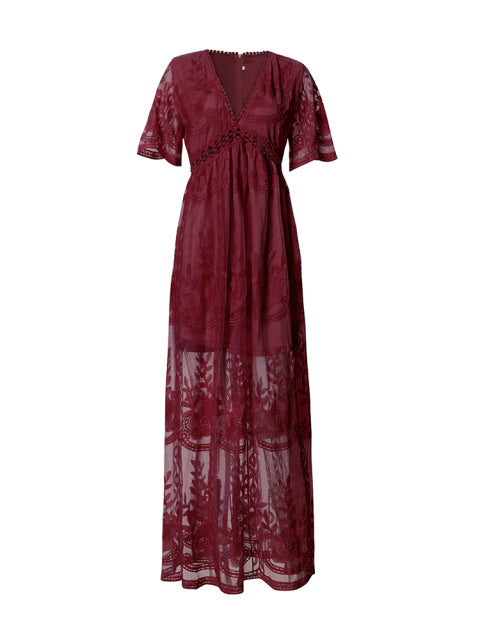 Flowing Full-Length Elegant Maxi Dress for Women