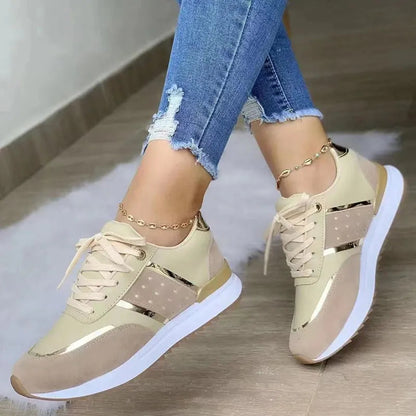 Mesh Lace-Up Sneakers for Women