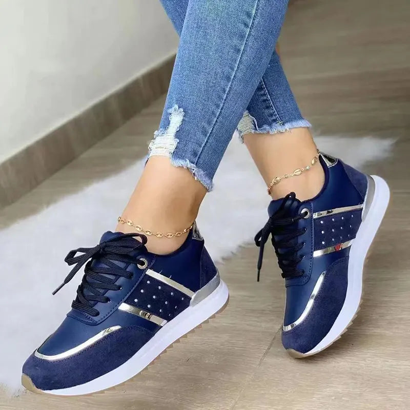 Mesh Lace-Up Sneakers for Women
