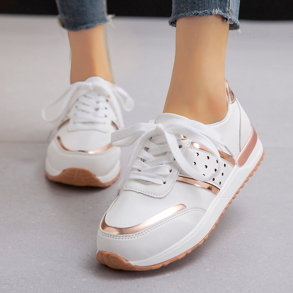 Mesh Lace-Up Sneakers for Women