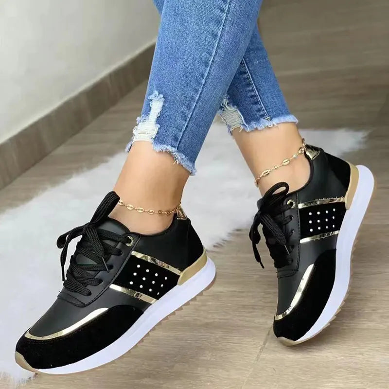 Mesh Lace-Up Sneakers for Women