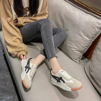 Lace-Up Retro Sneakers for Women