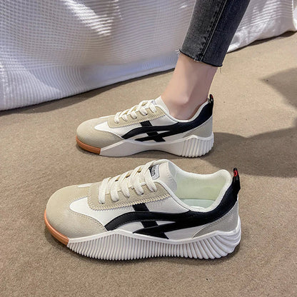 Lace-Up Retro Sneakers for Women