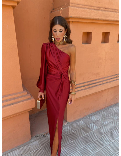 Flowing Full-Length Elegant Maxi Dress with Sleeveless for Women