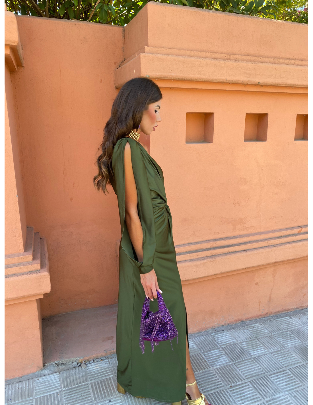 Flowing Full-Length Elegant Maxi Dress with Sleeveless for Women
