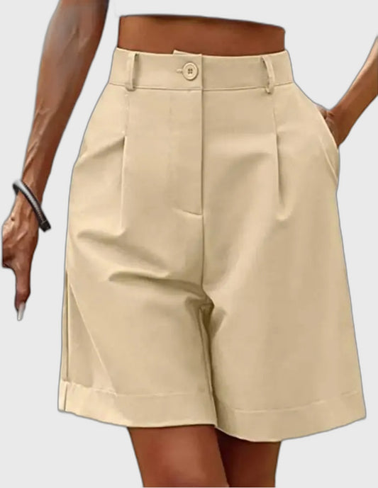 High-Waist Relaxed Fit Shorts for Women
